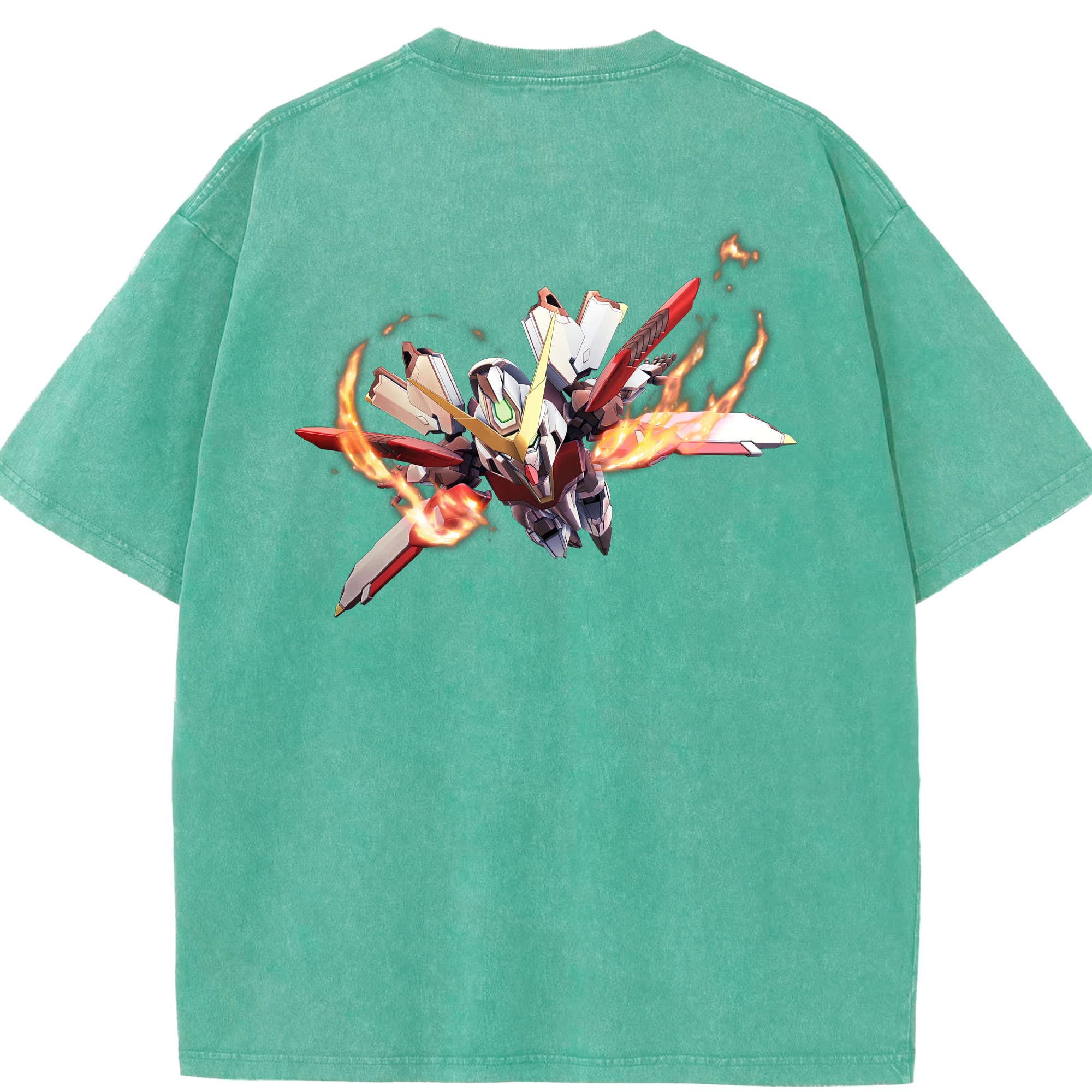 （画像用） 機動戦士ガンダム Mobile Suit Gundam 綿100% ヴィンテージ風 半袖Tシャツ（背面プリント）